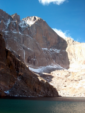 The diamond face of Longs Peak