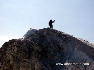 Ian on the true Summit