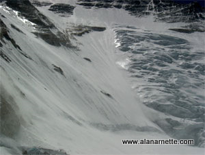 Close up of the Lhotse Face