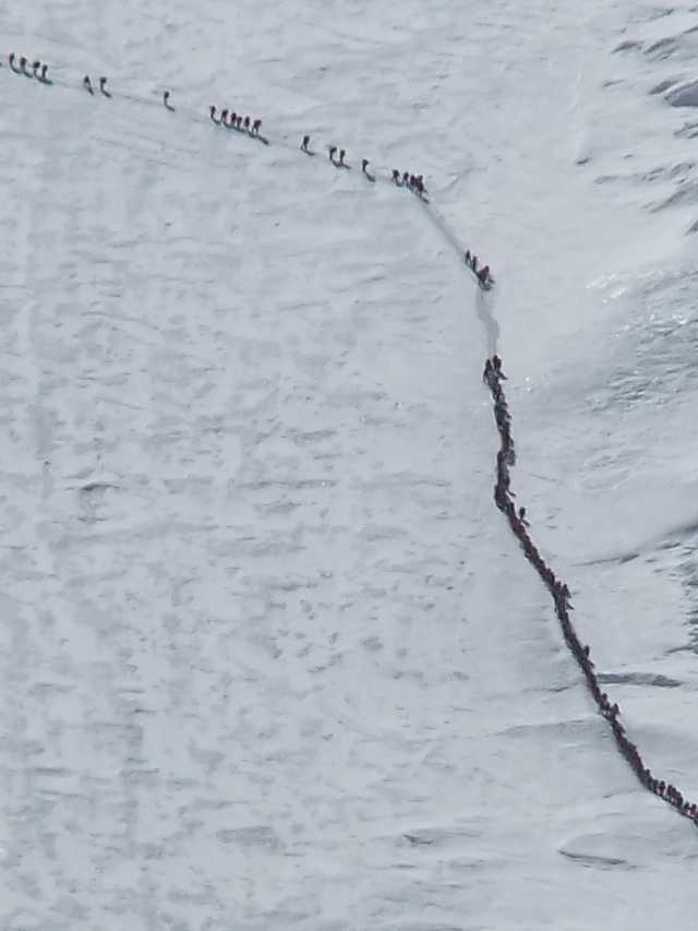 2012 Climbers on the Lhotse Face - courtesy of Cian O'Brolchain